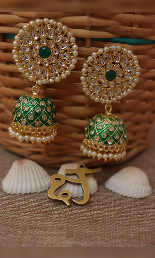 Flipkart.com - Buy JAIPUR HIVE JaipurHive bohemian look Fashion Jewelery  Earrings Brass Jhumki Earring Online at Best Prices in India